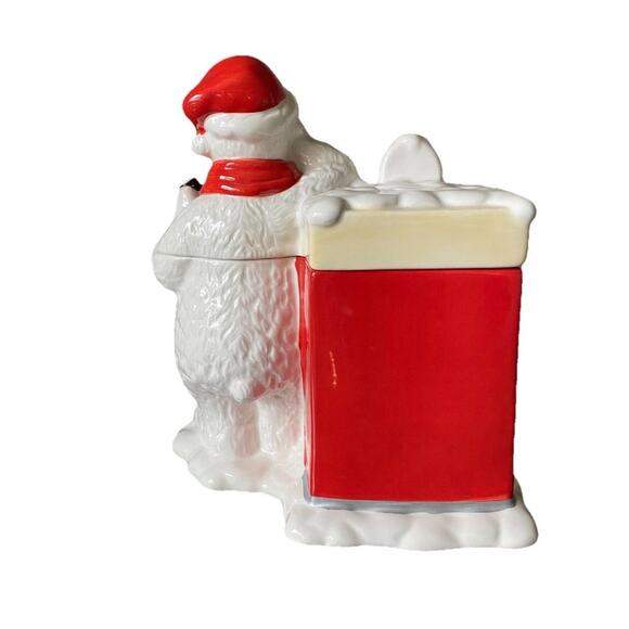 Vintage Coca Cola Polar Bear At Coke Machine Cookie Jar 417401 - Picture 5 of 15